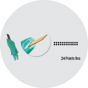 Aiguille-24-points-fins-rangee-double